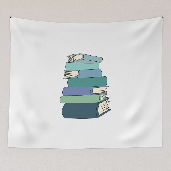 Item preview, Stack of Books - Blue and Green designed and sold by hakunamatata72.