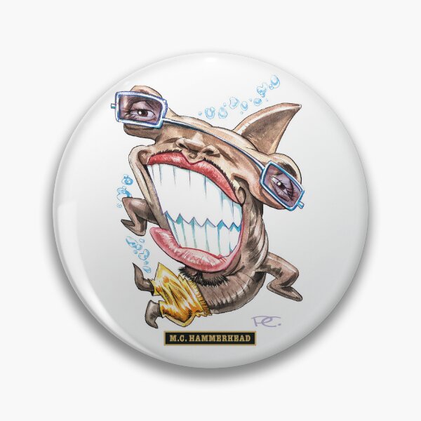 Item preview, MC Hammerhead - Another Great Illustration from Paul Cemmick's POPSTAR MUTATIONS by DAVID RICHARDSON designed and sold by TIGERDAVER.