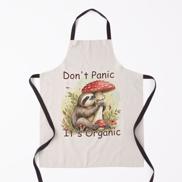 Item preview, Don't Panic It's Organic. Cute Sloth with Mushrooms designed and sold by LeeLooUA.