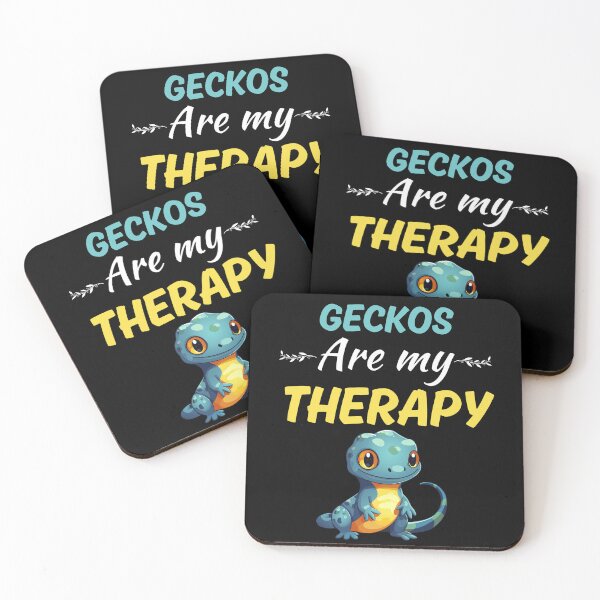 Item preview, Geckos are my therapy, funny gecko lizard pet lovers or keeper, cute leopard gecko mom designed and sold by NBSStore.