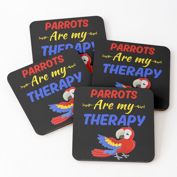 Item preview, Parrots are my therapy, funny parrot keeper lady or girl, parrot pet mom designed and sold by NBSStore.