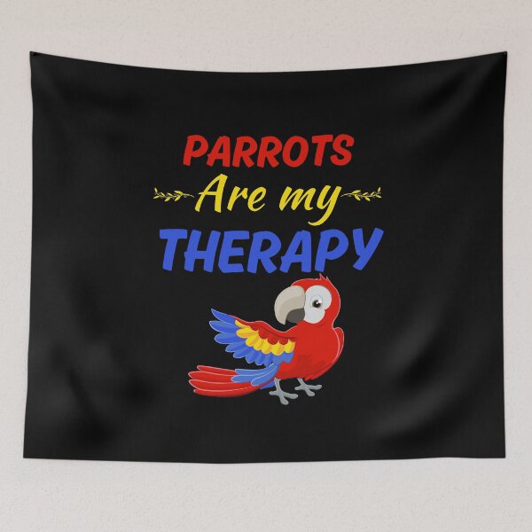 Item preview, Parrots are my therapy, funny parrot keeper lady or girl, parrot pet mom designed and sold by NBSStore.