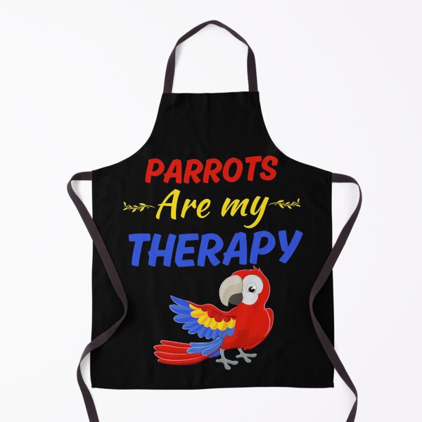 Item preview, Parrots are my therapy, funny parrot keeper lady or girl, parrot pet mom designed and sold by NBSStore.