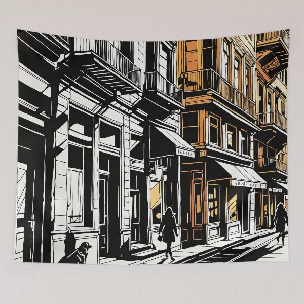 Item preview, Vibrant Metropolis: Unconventional Ink Sketches designed and sold by PanoramaPrints.