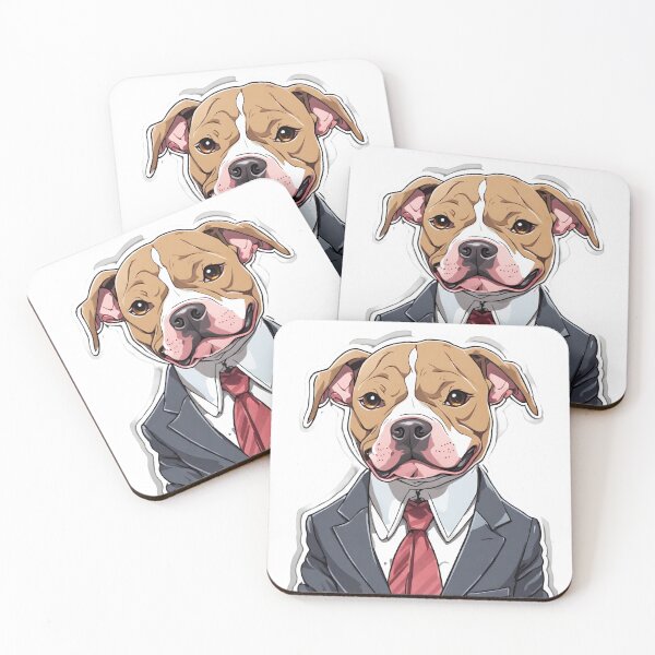 Item preview, Cute Pit Bull in a suit. designed and sold by MALGOZATAta.