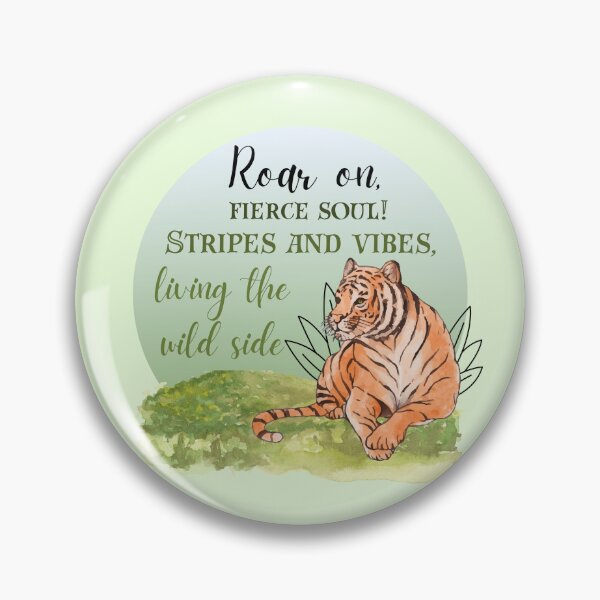 Item preview, Fierce Elegance: Roar on, Living the Wild Side - Watercolor Tiger designed and sold by ArTbase.
