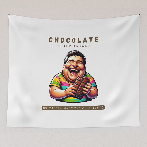 Item preview, Chocolate Is The Answer designed and sold by PrintsByLoVi.
