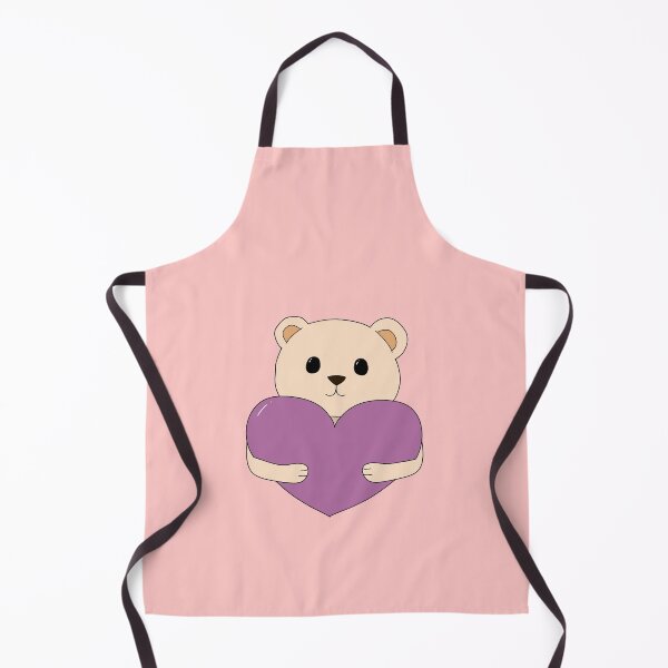 Item preview, cute white bear with purple heart designed and sold by Julii-the-Fox.