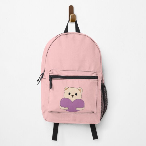 Item preview, cute white bear with purple heart designed and sold by Julii-the-Fox.