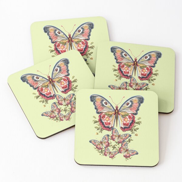 Item preview, Fantasy butterflies, embroidery style designed and sold by LoneAngel.