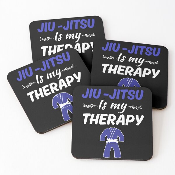 Item preview, Jiu Jitsu is my therapy, funny brazilian jiu jitsu or bjj sport saying quotes, jiu jitsu lover designed and sold by NBSStore.