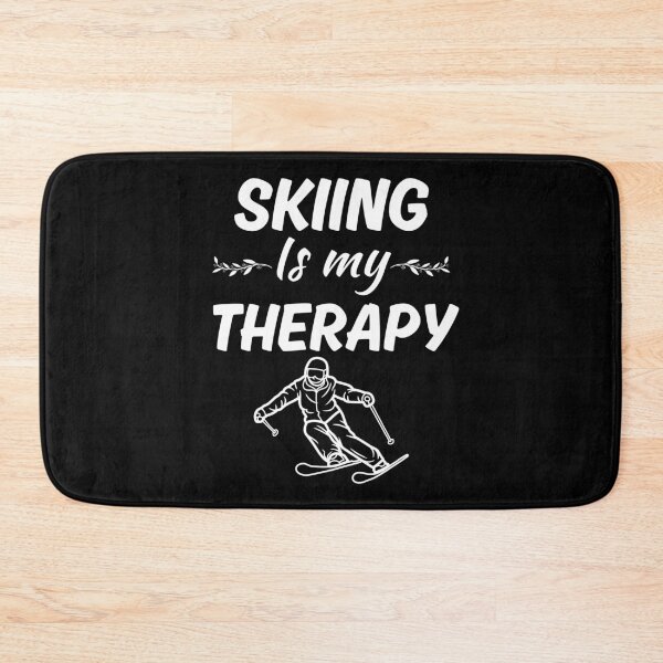 Item preview, Skiing is my therapy, funny skiing hobby fan saying, for skiing fan designed and sold by NBSStore.