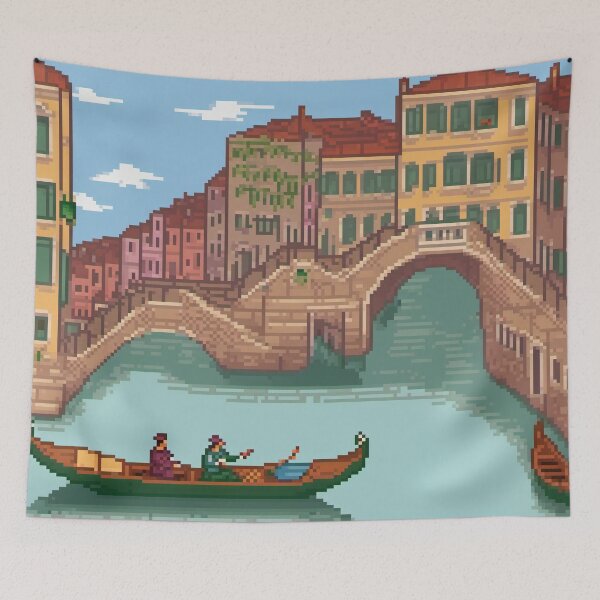 Item preview, Venice, Italy - Pixel Art designed and sold by Pixelartshirt.
