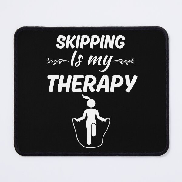 Item preview, Skipping is my therapy, funny skipping rope or jumping rope quote designed and sold by NBSStore.