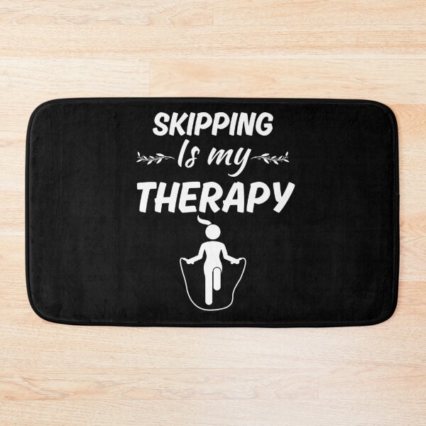 Item preview, Skipping is my therapy, funny skipping rope or jumping rope quote designed and sold by NBSStore.