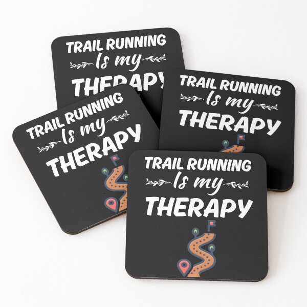 Item preview, Trail running is my therapy, funny trail runners community designed and sold by NBSStore.