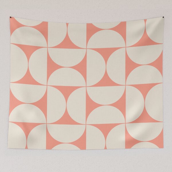 Item preview, Mid-Century Modern Pattern No.37 - Peach Pink and Pristine designed and sold by Zoltan Ratko.