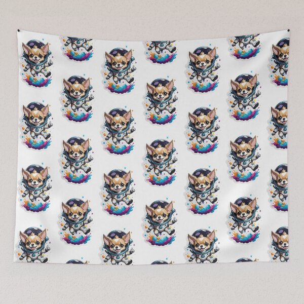 Item preview, Astronaut Chihuahua | Chihuahua Sticker designed and sold by Zaroch.