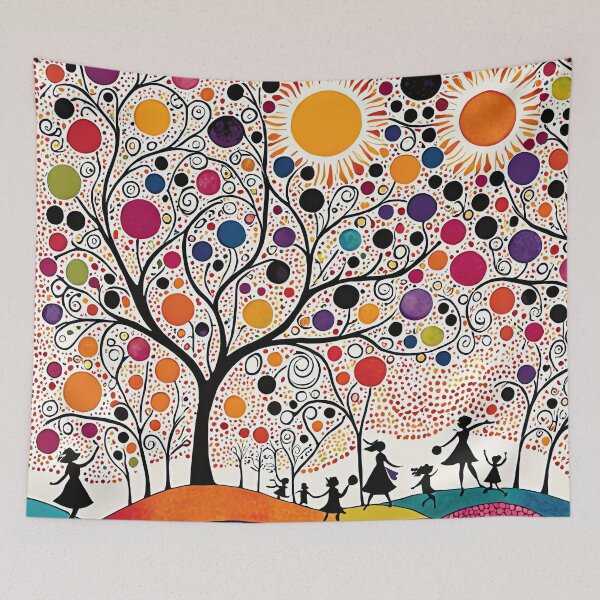 Item preview, Whimsical World of Lines and Dots designed and sold by PanoramaPrints.