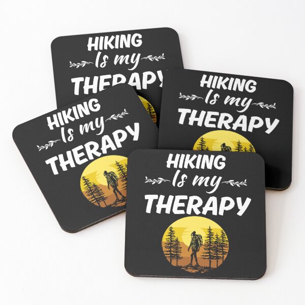 Item preview, Hiking is my therapy, hiking lifestyle fan enthusiasts, hiking adventure vibes designed and sold by NBSStore.