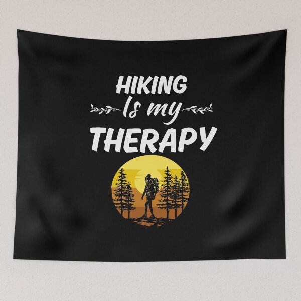 Item preview, Hiking is my therapy, hiking lifestyle fan enthusiasts, hiking adventure vibes designed and sold by NBSStore.