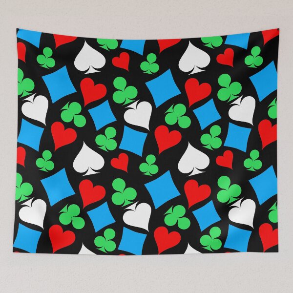 Item preview, Playing Card Symbols Pattern 03 Four Colors designed and sold by SpecialtiesShop.