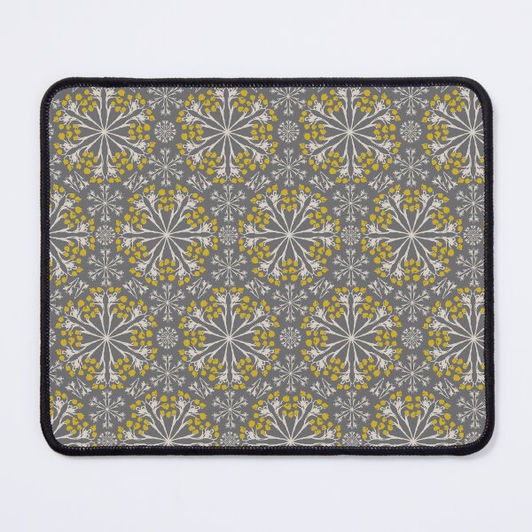 Item preview, Mosaic tile yellow and cream on gray background designed and sold by cezidesign.