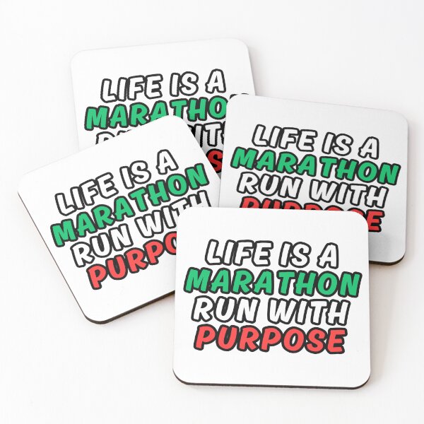 Item preview, Life is a Marathon, Run it with Purpose designed and sold by Merigold.