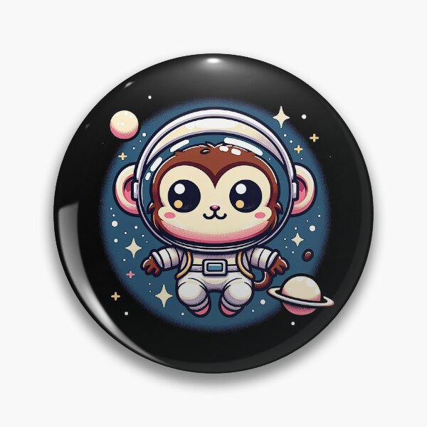 Item preview, Kawaii Monkey in Cosmic Space designed and sold by lAnJefurtifeu.