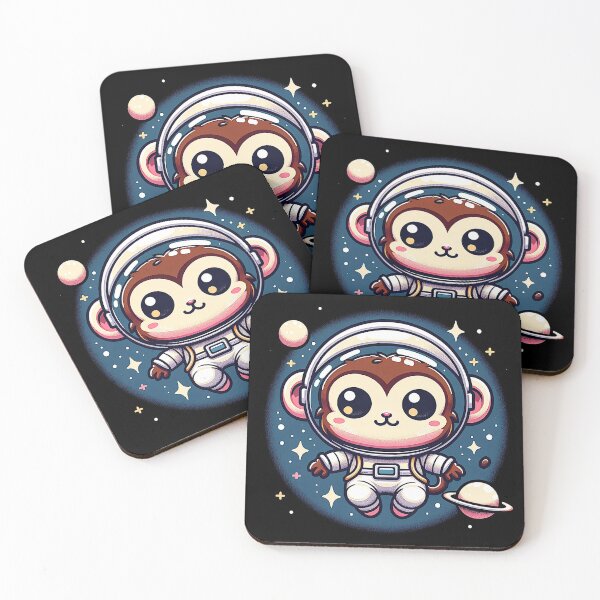 Item preview, Kawaii Monkey in Cosmic Space designed and sold by lAnJefurtifeu.
