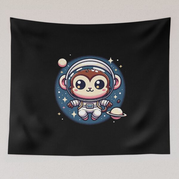 Item preview, Kawaii Monkey in Cosmic Space designed and sold by lAnJefurtifeu.
