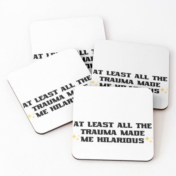 Item preview, At least all the trauma sticker, cool stickers, sarcastic stickers, funny stickers, adhd stickers, neurodivergent sticker, meme designed and sold by Fresh Clothes.