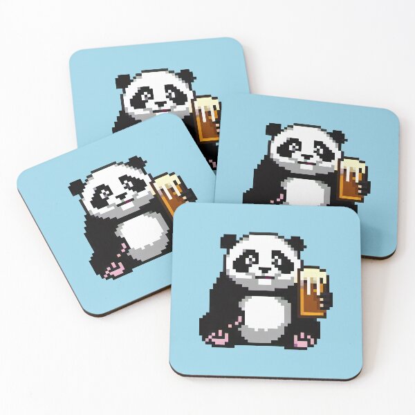 Item preview, Pixel Panda Pint Time designed and sold by Pixelartshirt.