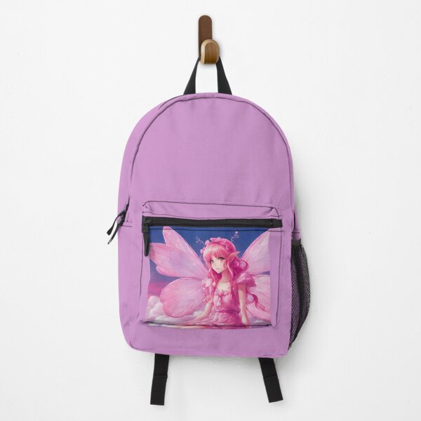 Item preview, Pretty pink anime fairy in the clouds designed and sold by TheRubberOnion.