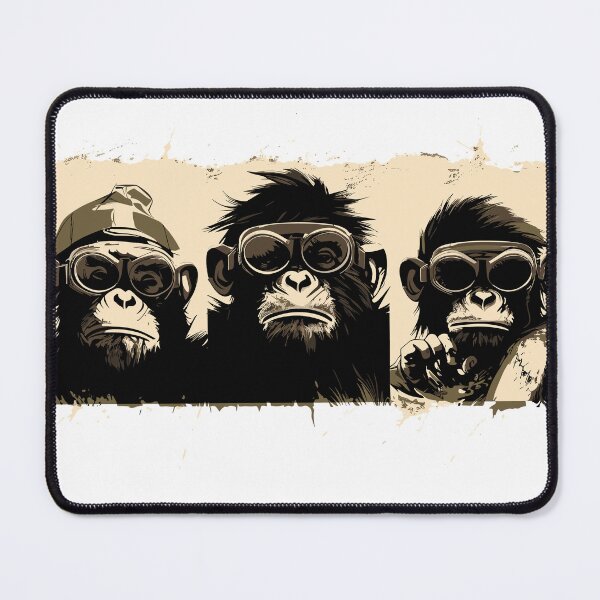 Item preview, Cool Ape Squad: Vintage Aviator Style designed and sold by ChimpChic.