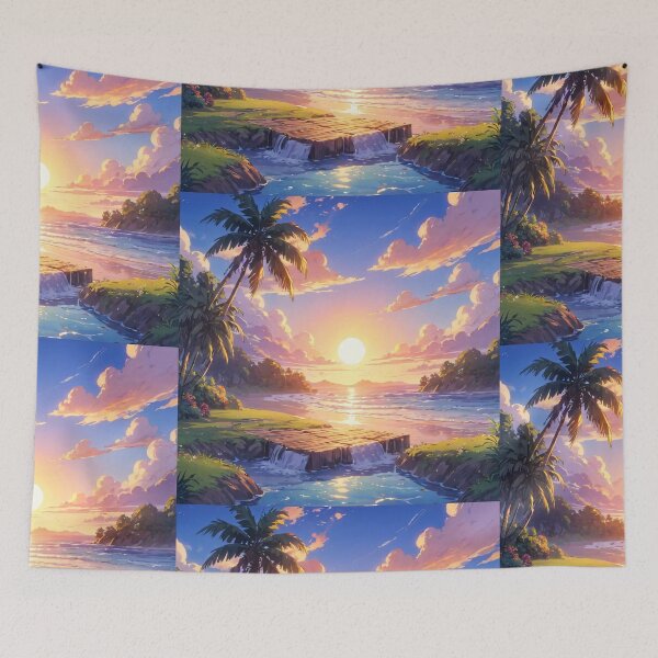 Item preview, Rippling Azure Dream designed and sold by DreamBackDrops.