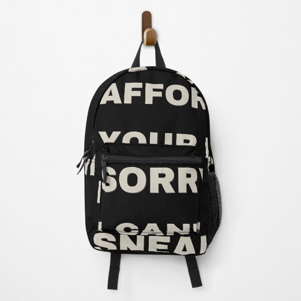 Item preview, Sorry I Cant Afford Your Rent Im A SNEAKERHEAD Nike phrase Black Poster designed and sold by Vintagevise.