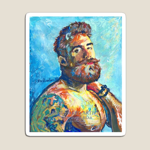Item preview, California Brown Bear by RD Riccoboni - Naughty Boy Painting designed and sold by RDRiccoboni.