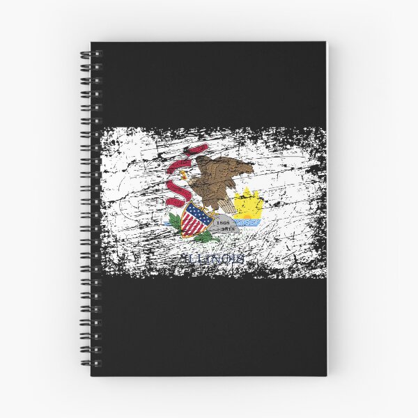 Item preview, Ilinois flag used look designed and sold by GeogDesigns.