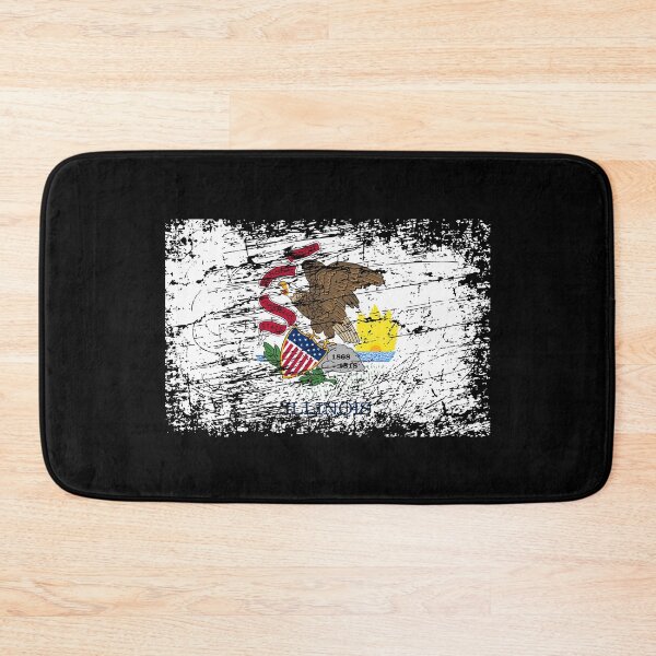 Item preview, Ilinois flag used look designed and sold by GeogDesigns.