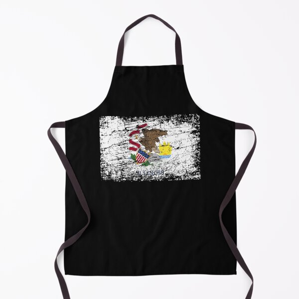 Item preview, Ilinois flag used look designed and sold by GeogDesigns.