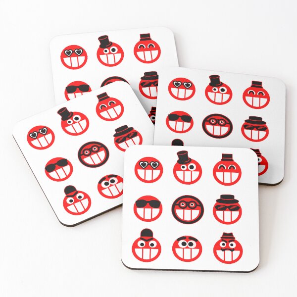 Item preview, Funny Red Emojis designed and sold by Nunaprettyshop.