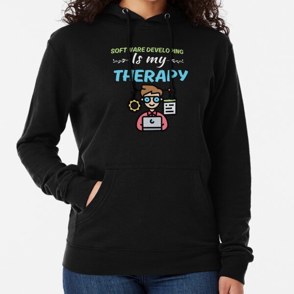Item preview, Software developing is my therapy, funny software developer job or profession sayings designed and sold by NBSStore.