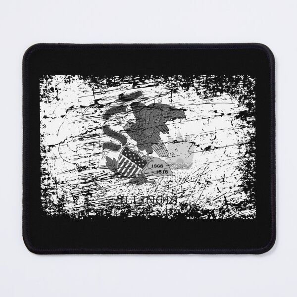 Item preview, Ilinois flag used look designed and sold by GeogDesigns.