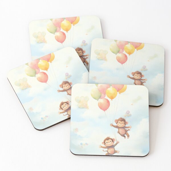 Item preview, Monkey Balloon Safari designed and sold by cute-animals99.