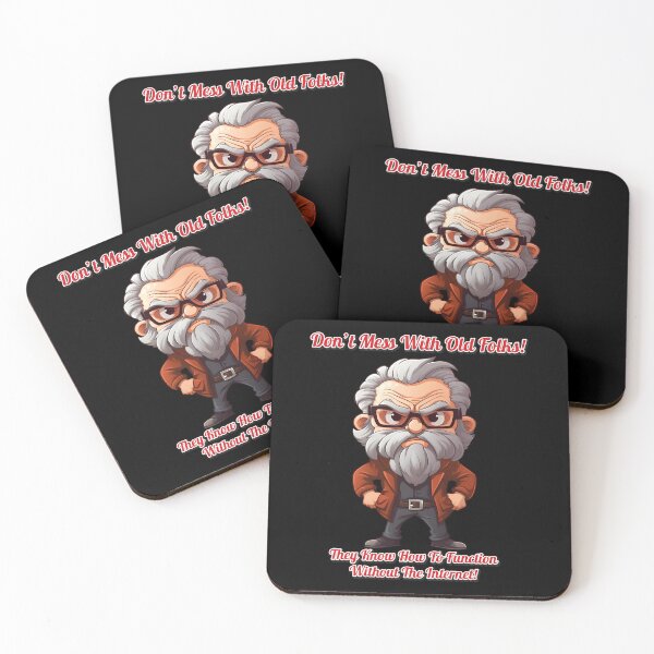 Item preview, Man - Don't Mess WIth Old Folks designed and sold by Karen Wood.