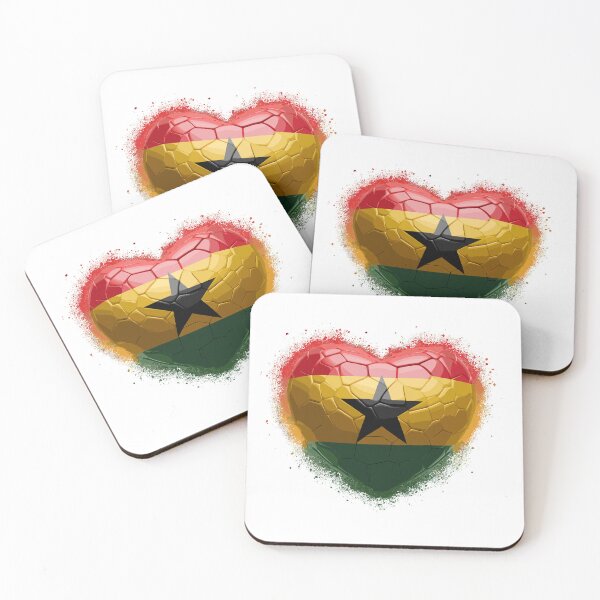 Item preview, Ghana Flag Heart designed and sold by MerchBySabby.