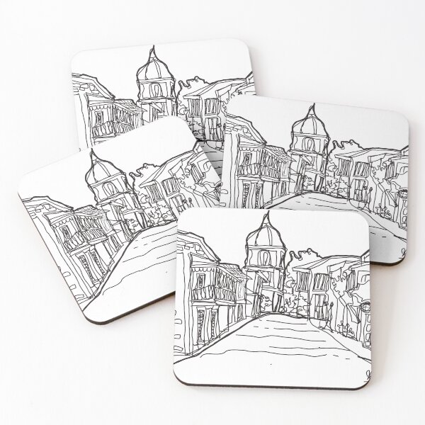 Item preview, Town view hand sketch designed and sold by plahstudio295.