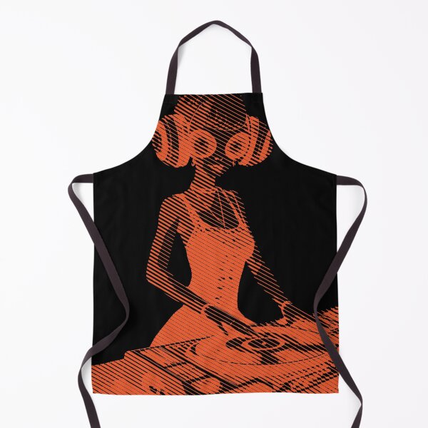Item preview, Ufo dj girl -orange designed and sold by Boogeyman Bill.