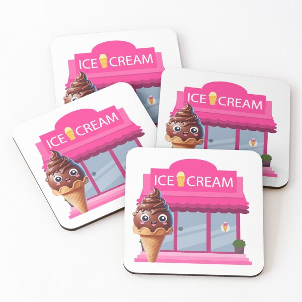 Item preview, chocolate ice cream and its ice cream parlor designed and sold by kawaiiii2.